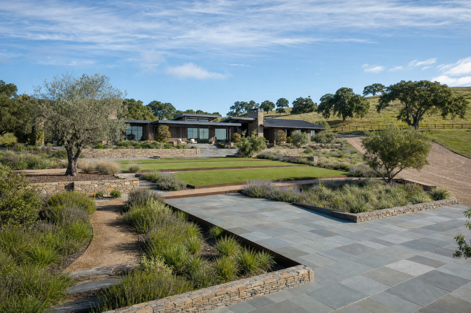 Completed estate grounds