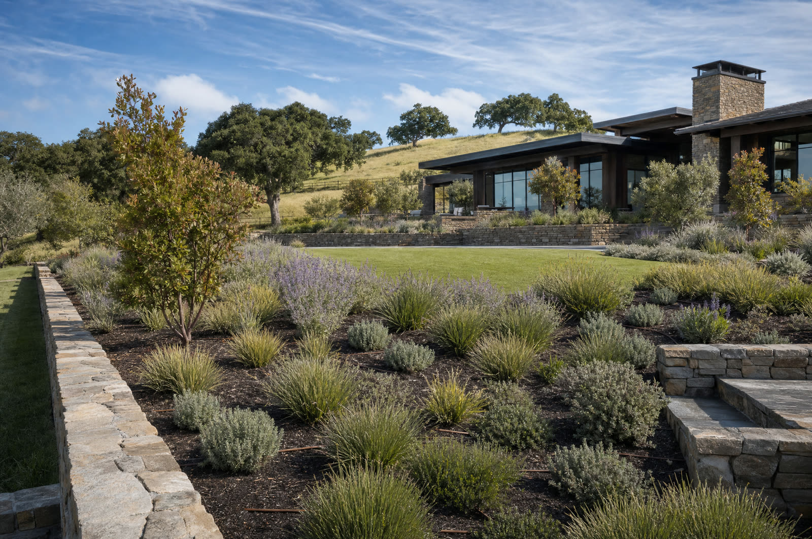 Native planting border